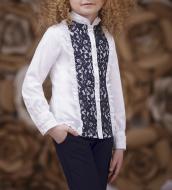 Блуза Зіронька р.128 білий із синім 3641-3