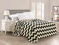 Покрывало 3417 Зиг- заг 200x220 см Ecotton черно-белый