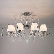 ВИТРИНА! Люстра потолочная Strotskis Rosalva 8x40 Вт E14 хром/белый 10021/8