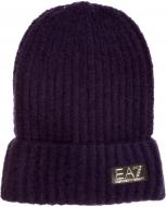 Шапка EA7 Knitted Beanie Hat 275955-0A118-02836 р.L фиолетовый