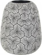 Ваза полирезиновая Flower 22,5х22,5х25,5 см 25,5 см серая YZ04635BWW-3