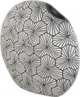 Ваза полирезиновая Flower 25х9,5х25 см 25 см серая YZ04638BWW-2