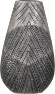 Ваза полирезиновая Metalic 16х7,5х26 см 26 см серая YZ04626BL-3SI
