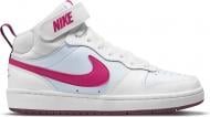 Кроссовки для девочек демисезонные Nike Court Borough Mid 2 CD7782-006 р.37,5 белые