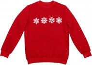 Свитшот унисекс Формат Снежинки р.146 красный