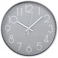 Годинник настінний Silent Clock 30 см сірий із білим