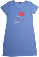 Туника с принтом р. М голубой