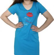 Туника домашняя Levtam Поцелуй р. L голубой