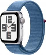 Смарт-годинник Apple Watch SE 2023 GPS 40mm Silver Aluminium Case with Winter Blue Sport Loop (MRE33QP/A)