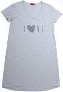 Туніка з принтом р. S сірий