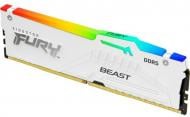 Оперативная память Kingston DDR5 SDRAM 16 GB (1x16GB) 5200 MHz (KF552C36BWEA-16) Fury Beast White RGB