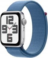 Смарт-годинник Apple Watch SE 2023 GPS 44mm Silver Aluminium Case with Winter Blue Sport Loop (MREF3QP/A)