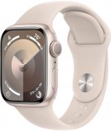 Смарт-годинник Apple Watch Series 9 GPS 41mm Starlight Aluminium Case with Starlight Sport Band - M/L (MR8U3QP/A)