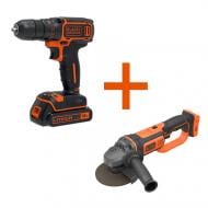 Набор инструментов Black+Decker BDCDC18KB+BCG720N