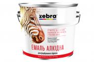 Емаль алкідна ZEBRA серія Акварель 888 для підлоги ПФ-266 темно-коричневий глянець 0,25 кг