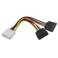 Кабель живлення Patron Molex – SATA 0,15 м чорний (CAB-PN-2SATA-POW)