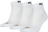 Носки Puma CUSHIONED QUARTER 3P UNISEX WHITE 90794302 р.43-46 белый 3 пари шт.