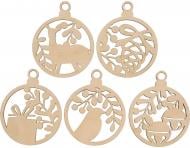 Набір заготовок Новорічні прикраси 3 8х10 см 5 шт. Rosa Talent