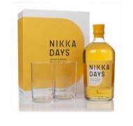 Виски Nikka бленд "Nikka Days" + 2 бокала, подарочная коробка 0,7 л