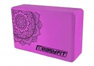 Блок для йоги EasyFit EVA EF-1819 фиолетовый