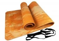 Коврик для йоги и фитнеса EasyFit s-EVA Mat 8 мм (EF-1911-Or) оранжевый