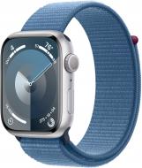 Смарт-годинник Apple Watch Series 9 GPS 45mm Silver Aluminium Case with Winter Blue Sport Loop (MR9F3QP/A)