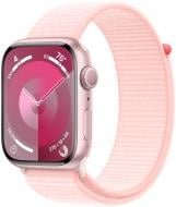 Смарт-годинник Apple Watch Series 9 GPS 45mm Pink Aluminium Case with Light Pink Sport Loop (MR9J3QP/A)