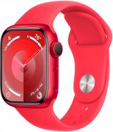 Смарт-годинник Apple Watch Series 9 GPS 41mm (PRODUCT) Red Aluminium Case with (PRODUCT) Red Sport Band - S/M (MRXG3QP/A)