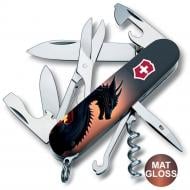 Нож швейцарский Victorinox CLIMBER ZODIAC Дракон в лучах солнца 1.3703.3.Z3270p 100003