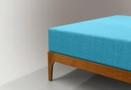 Простынь на резинке махровая Jersey havlu 200x220 см голубой Ю-ТЕК