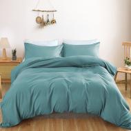 Комплект постельного белья Satin Light Pro 10-015 Sea wave 175х210 см морская волна MirSon