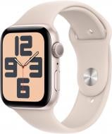 Смарт-годинник Apple Watch SE 2023 GPS 44mm Starlight Aluminium Case with Starlight Sport Band - M/L (MRE53QP/A)