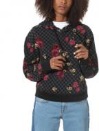 Джемпер Vans BOTANICAL CHECK CROP HOODIE VA47TLUWX р. M черный