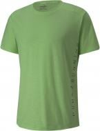 Футболка Puma RUN LOGO SS TEE M FIZZY LIME 52140134 р.L салатовый