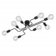Люстра стельова Vitaluce V4196-1/8PL 8x60 Вт E27 чорний Люстра стельова Vitaluce V4196-1/8PL 8x60 Вт E27 чорний