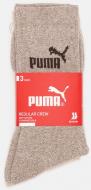 Носки Puma ELEMENTS CREW SOCK 3P CHESTNUT COMB 88329609 р.43-46 бежевый