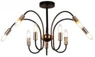Люстра потолочная WunderLicht OM8071-410 10x40 Вт E14 черный с бронзовым Люстра потолочная WunderLicht OM8071-410 10x40 Вт E14 черный с бронзовым