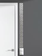 Декоративная наклейка зеркальная акриловая Меандр 12 шт. 8,9x10 см