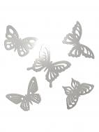 Декоративная наклейка зеркальная акриловая Бабочки 5 шт.