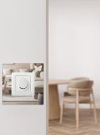 Декоративная наклейка под выключатель/розетку зеркальная акриловая Рамка-14 1 шт. 14,8x14,8 см