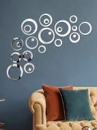 Декоративная наклейка зеркальная акриловая Мини-Орбита 24 шт.