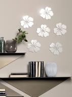 Декоративная наклейка зеркальная акриловая Мальва 6 шт. 12x12 см