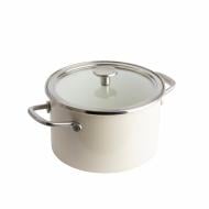 Каструля з кришкою KitchenAid Steel Core 20 см 3,7 л мигдальний крем (CC003266-001) Каструля з кришкою KitchenAid Steel Core 20 см 3,7 л мигдальний крем (CC003266-001)