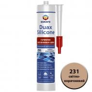 Герметик силиконовый Eskaro Duax Silicone №231 светло-коричневый 300 мл
