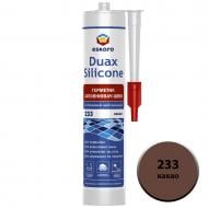 Герметик силіконовий Eskaro Duax Silicone №233 какао 300 мл