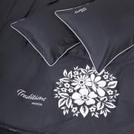 Комплект постельного белья 0240 Iron grey Traditions 175х210 см темно-серый MirSon