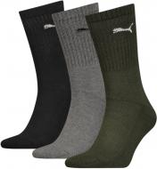 Шкарпетки Puma CREW SOCK 3P GREEN COMBO 88035528 р.39-42 різнокольоровий 3 пари шт.