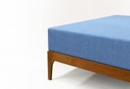 Простынь на резинке махровая Jersey havlu 200x220 см синий Ю-ТЕК