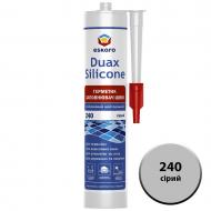 Герметик силиконовый Eskaro Duax Silicone №240 серый 300 мл