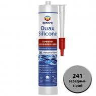 Герметик силіконовий Eskaro Duax Silicone №241 середньо-сірий 300 мл